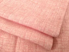 平和屋着物▽上質な小紋　単衣　格子　正絹　逸品　AABG7645ck