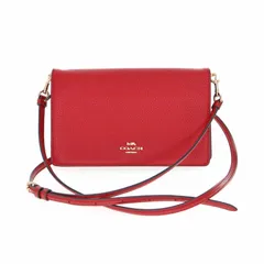 【中古】 COACH コーチ L2080 3037 ショルダーバッグ レディース メンズ バッグ レッド ブランド