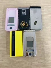 ●３【ジャンク品】ガラゲー まとめ売り 5個 携帯電話 折りたたみ携帯電話 希少【電化製品】【1】