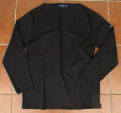 特価！セントジェームスの名作・定番カットソー！人気の薄手コットン素材！SAINT・JAMES（FRANCE）MORLAX・SOLID（モーレ・ソリッド）ブラック