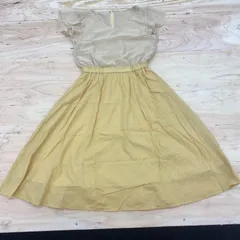 PA370 PROPORTION BODY DRESSING プロポーションボディーデザイン　レディース半袖ワンピース S 薄い黄色