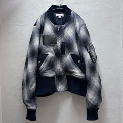MASU】 レインボーダストボンバージャケット チェック柄 MA-1 短丈 