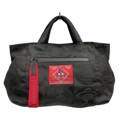 美品/Vivienne Westwood/ヴィヴィアンウエストウッド/ビッグオーブ柄/トートバッグ/ナイロン地/黒×赤/ブラック×レッド/レディース/FB4283