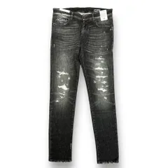 参考上代48400円 未使用 PT TORINO ヴィンテージウォッシュドブラックデニム ジーンズ ピーティートリノ C5KJ05Z30BAS OA36 ブラック 28 （77787A） 参考上代48400円 未使用 PT TORINO ヴィンテージウォッシュドブラック