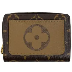 ルイ・ヴィトン Louis Vuitton ポルトフォイユ ルー 小銭入れ 札入れ ラウンドファスナー 二つ折り財布 モノグラム ブラウン M81461 レディース 【中古】