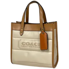 コーチ COACH フィールド トート ハンドバッグ トートバッグ レザー ベージュ C6852 レディース 【中古】