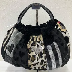 874　Think Bee!　シンクビー！　ソルティドッグ　ソルティードッグ　ハンドバッグ　トートバッグ　ゴブラン織り　パッチワーク　レディース　上品　エレガント　レオパード　ハート　マーガレット　スパンコール　ブラック　黒　グレー　ベージュ