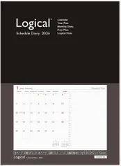 未使用品 ナカバヤシ 手帳 2026 ロジカルダイアリーカバータイプ A5 ブラック NS-A506-26D 【送料無料】【メール便でお送りします】代引き不可