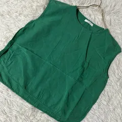 MACPHEE ブラウス グリーン 36 シンプル ナチュラル キレイめ 上品