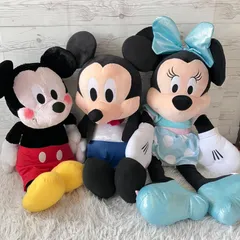 ディズニー ぬいぐるみ ミッキー ミニー BIGサイズ 3点セット ミッキーマウス ミニーマウス セット まとめ売り 3