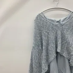 SNIDEL スナイデル スラブニットセットシアーワンピース SWNO251071 セットアップ サイズ1 ブルー 2025年春夏コレクション レディース _247021