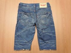 q23★リーバイス 502 ユーズド加工 ハーフジーンズ★W30 古着 デニムショーツ