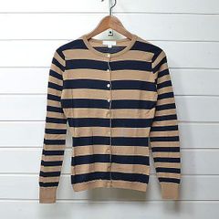 JOHN SMEDLEY ブラウン ウールカーディガン - メルカリ