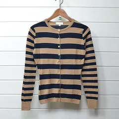 JOHN SMEDLEY ウール ボーダー ニットカーディガン ジョンスメドレー｜20k0267*A