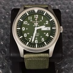 S-11 美品SEIKO 5 自動巻き ミリタリー カーキ SNK805K2 - メルカリ