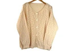 k03241210149　ブランド名不明　サイズ表記無し　Beige　　トップス　ニットorセーター　春夏