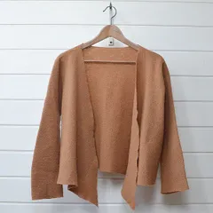 ジャーナルスタンダードluxe 縮絨ウール カーディガン F キャメル JOURNAL STANDARD｜9b2506*A