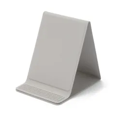 無印良品 折りたためるスマホスタンド ・約幅７２×奥行９３×高さ８ｍｍ ライトグレー 83483043