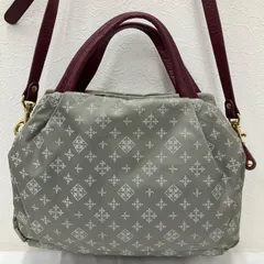 832　russet ラシット　2way　ショルダーバッグ　ハンドバッグ　グレー　ライトグレー　ボルドー　ワインレッド　赤紫　レディース　シンプル　きれいめ　カジュアル　ポケット多数　モノグラム　ナイロン　レザー