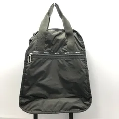 【美品】LeSportsac CR URBAN BACKPACK リュック グレー カーキ レスポートサック SGSF26-0857