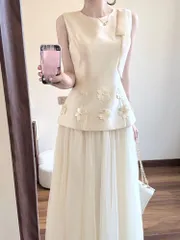 送料無料 パーティードレス ロングドレス ラウンドネック パールホワイト 成人式 結婚式 二次会 披露宴 ゲスト 收腰 タイトシルエット 上品 華やか エレガント 高級感 シンプル おしゃれ