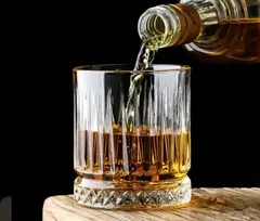 8 / 10 ウイスキーグラス ブランデーグラス ロックグラス クリア グラス クリスタルグラス ウイスキー　 300ML 2個セット