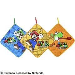 キッズタオル3枚セット　スーパーマリオ　ループタオル
