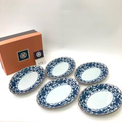 陶磁器 たち吉 橘吉印名 古都唐草文 焼魚皿 無傷 共箱。 - メルカリ
