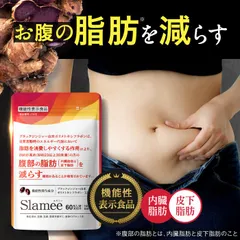 【公式】Slamee スラミー お腹の脂肪 皮下脂肪を減らす ダイエット サポート ブラックジンジャー サプリ 機能性表示食品 60粒のサムネイル