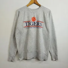 champion チャンピオン トレーナー スウェットシャツ 裏起毛 CLEMSON UNIVERSITY 大学 TIGERS ガゼット 古着 VINTAGE グレー系 L C748