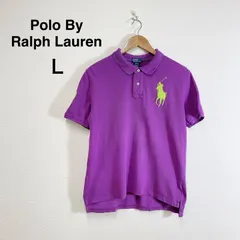 Polo by Ralph Lauren ポロバイラルフローレン ポロシャツ パープル 半袖ポロシャツ ポニー刺繍 メンズ L