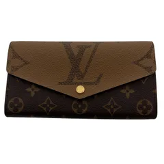LOUIS VUITTON ルイ・ヴィトン ポルトフォイユ サラ モノグラムジャイアント リバース 長財布 M80726 レディース モノグラム ブラウン 中古