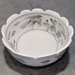 京焼 康仙窯 菓子鉢 大鉢 透かし 鳥 鳳凰 鉢 菓子器 和食器 陶器 うつわ