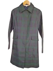 k05241226030　Tendance par Ray BEAMS　0　紺×緑×黒　XSサイズ程度　アウター　コートミディアム丈　秋冬