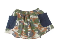 k05241207162　Champion　120サイズ　茶色×紺×白×緑　　パンツ　ショート/ハーフパンツ　秋冬