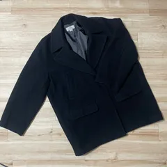 【美品】JOURNAL STANDARD relume ジャーナルスタンダード レリューム ウール コート サイズ38 ブラック アウター A02197Y