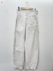 BEAUTY & YOUTH ビューティ&ユース ユナイテッドアローズ コットンハイウエストカーブパンツ ワイドパンツ sizeS/アイボリー ■■レディース