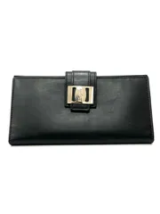 Ferragamo サルヴァトーレフェラガモ 長財布 財布 ガンチーニ 黒のサムネイル