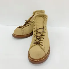 WAREHOUSE ウエアハウス モンキーブーツ ワークブーツ シューズ スエード 美品 古着 アメリカ製 メンズ 8 1/2 ベージュ 靴 DF18421■のサムネイル