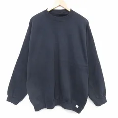 XL/古着 ディスカス 長袖 スウェット メンズ 00年代 00s 無地 大きいサイズ クルーネック 黒【spe】 26feb10