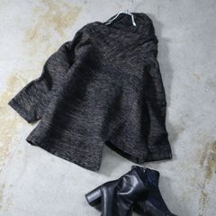 silver lamé color ribbed knit cardigan シルバー カラー ラメ 銀糸 