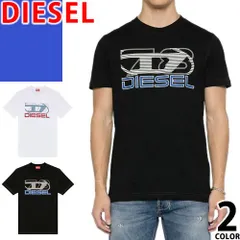 ディーゼル DIESEL Tシャツ メンズ 半袖 ロゴ プリント ブランド 大きいサイズ 綿100% おしゃれ 白 ホワイト T-SHIRT A12502 0GRAI