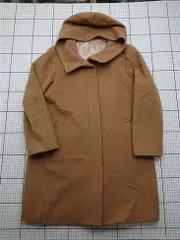 ◇ ⊇ コムサイズム COMME CA ISM 12-91WW02 フード付きウールコート ベージュ系 レディース E  【1603020005179】