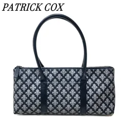PATRICK COX パトリックコックス ハンドバッグ ブラック × グレー モノグラム柄 総柄のサムネイル