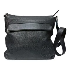 GUCCI グッチ 2WAY ソーホー インターロッキングG タッセル ハンドバック ショルダーバッグ 肩掛け 斜め掛け かばん 鞄 336751 レザー    ブラック 黒 ゴールド金具 レディース 美品【中古品】 GUCCI（グッチ） 新品 ソーホー ショルダーバッグ ポシェット クロス