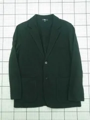 ◇ ⊇ ユニクロ :C UNIQLO :C ウールブレンドジャケット ブラック系 メンズ Mサイズ E  【1603020006046】