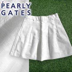新品】 パーリーゲイツ ストレッチ シアサッカースカート ホワイト M