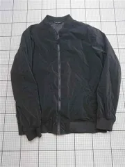 ◇ Θ ザラ ZARA XL ブラック系 ボンバージャケット メンズ E  【1603020015277】