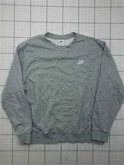 ◇ Θ ナイキ NIKE クルーネック スウェット グレー XL メンズ E  【1603090026319】