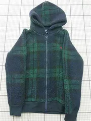 ◇ ⊇ ジムフレックス Gymphlex England ボアパーカー チェック柄 フード付き 14 レディース E  【1603020015734】
